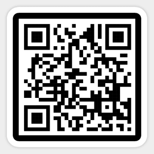 QR Code - Never gonna give you up Sticker